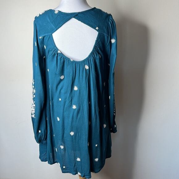 Free People Teal Blue Tennessee Dress - Picture 8 of 10